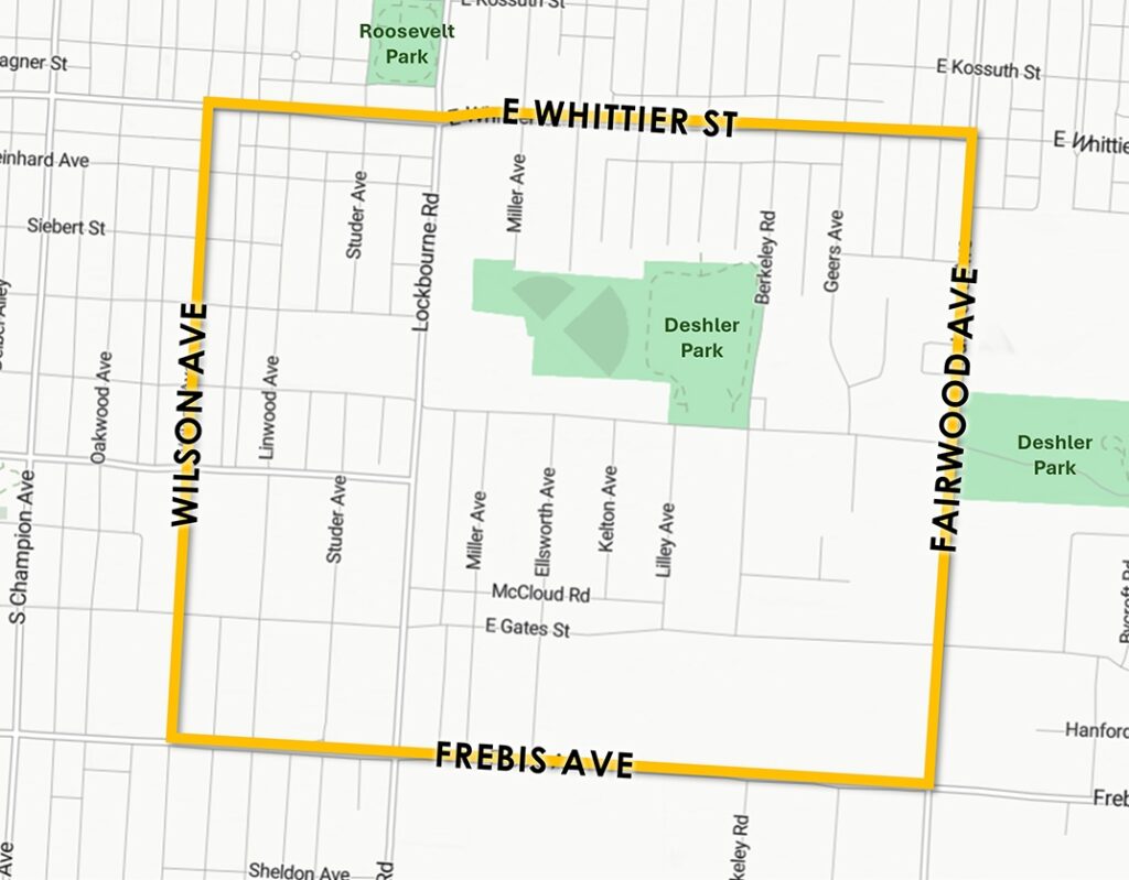 map of the Southside
